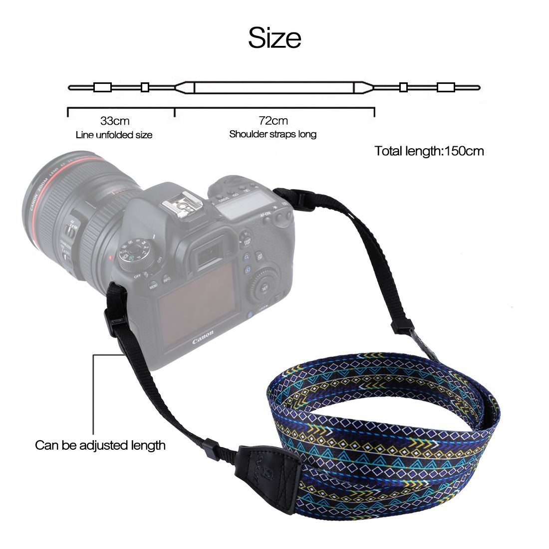 PULUZ-PU6008A-Retro-Ethnic-Style-Multi-color-Series-Shoulder-Neck-Strap-for-SLR-DSLR-Cameras-1251142