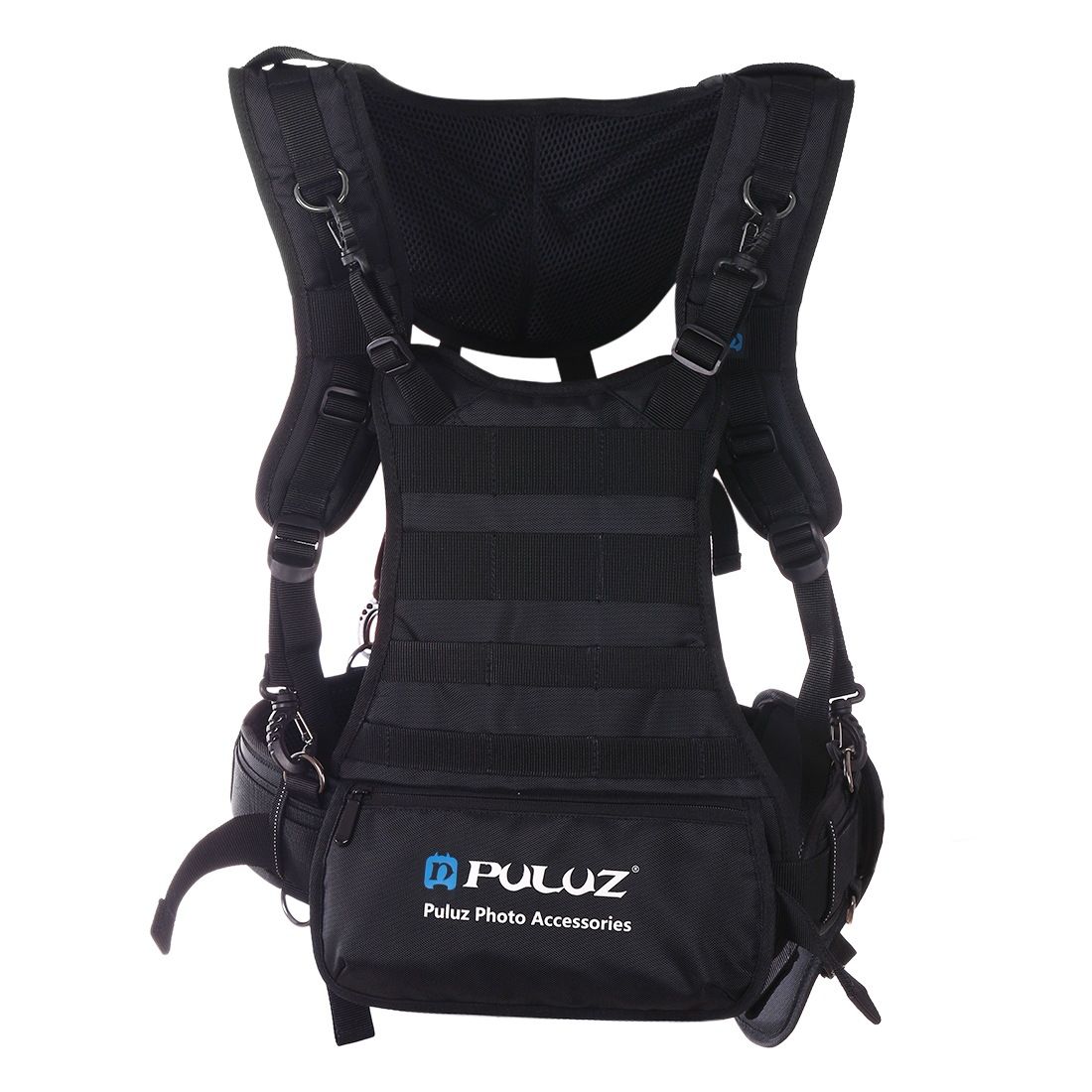 PULUZ-PU6012-Multi-functional-Bundle-Double-Shoulders-Padded-Strap-Waist-Belt-Holder-Holster-for-SLR-1564387