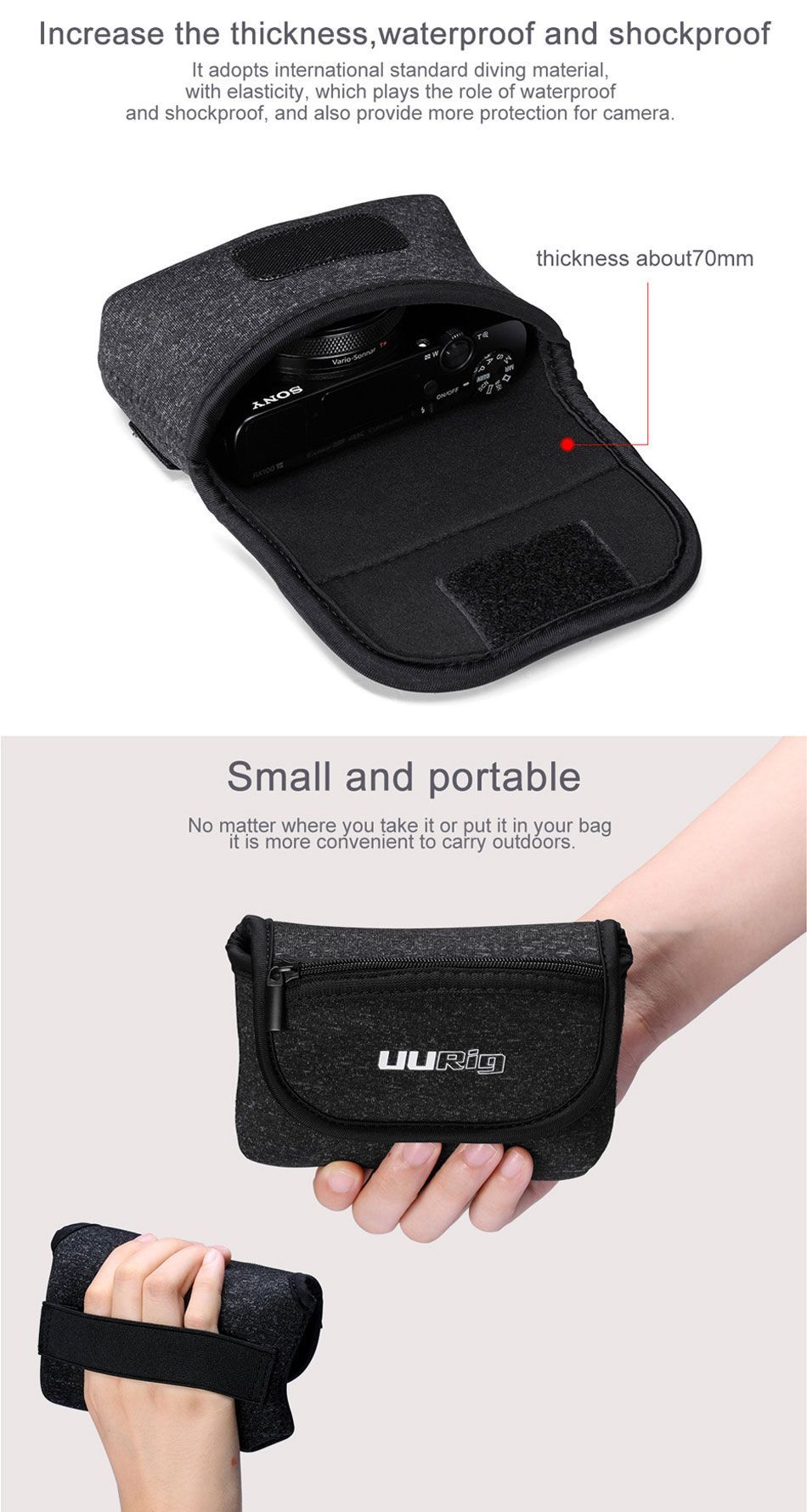 UURig-R014-Protective-Carrying-Travel-Bag-for-Sony-RX100-VII-for-Canon-G7X-Mark-III-PointShoot-Camer-1565567
