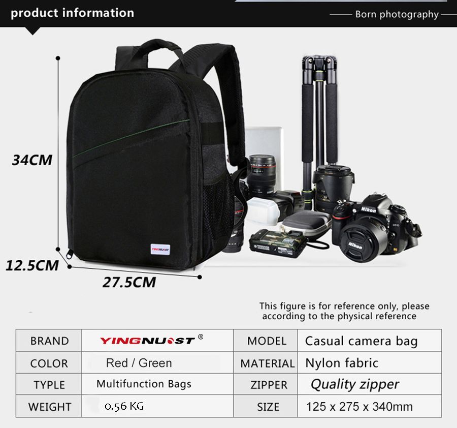 Yingnuo-Y75-Waterproof-Shockproff-Camera-Tripod-Storage-Bag-Backpack-1193208