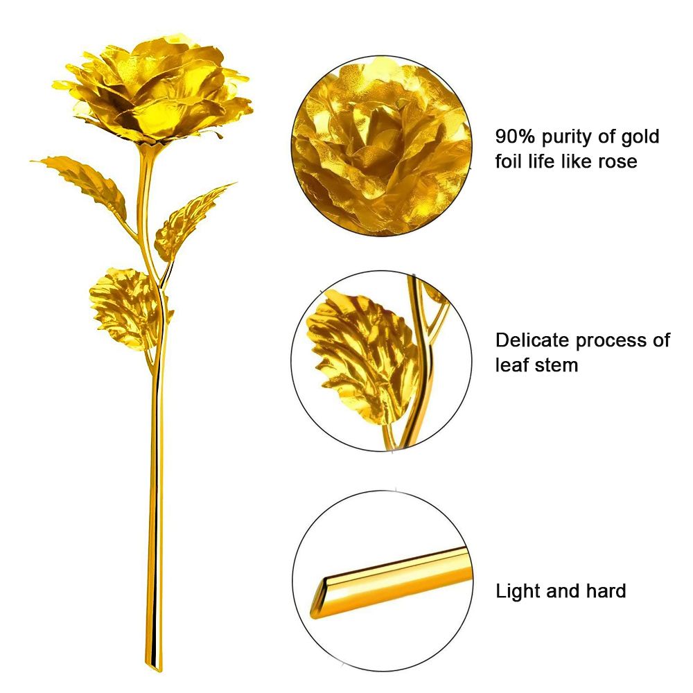 24K-Gold-Foil-Sheets-Artificial-Rose-Flower-Birthday-Thanksgiving-Day-Decoration-Gift-1636560