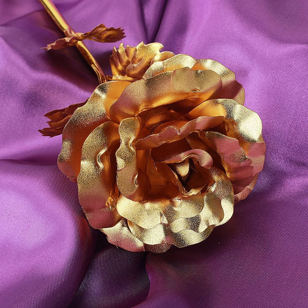 24K-Gold-Foil-Sheets-Artificial-Rose-Flower-Birthday-Thanksgiving-Day-Decoration-Gift-1636560