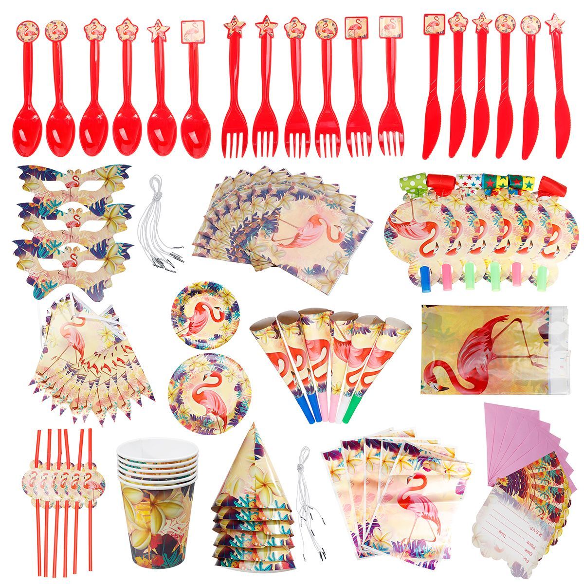 84Pcs-Flamingo-Kids-Birthday-Party-Tableware-Set-Decor-Plates-Mask-Paper-Box-Cup-Decoration-Toys-1599363