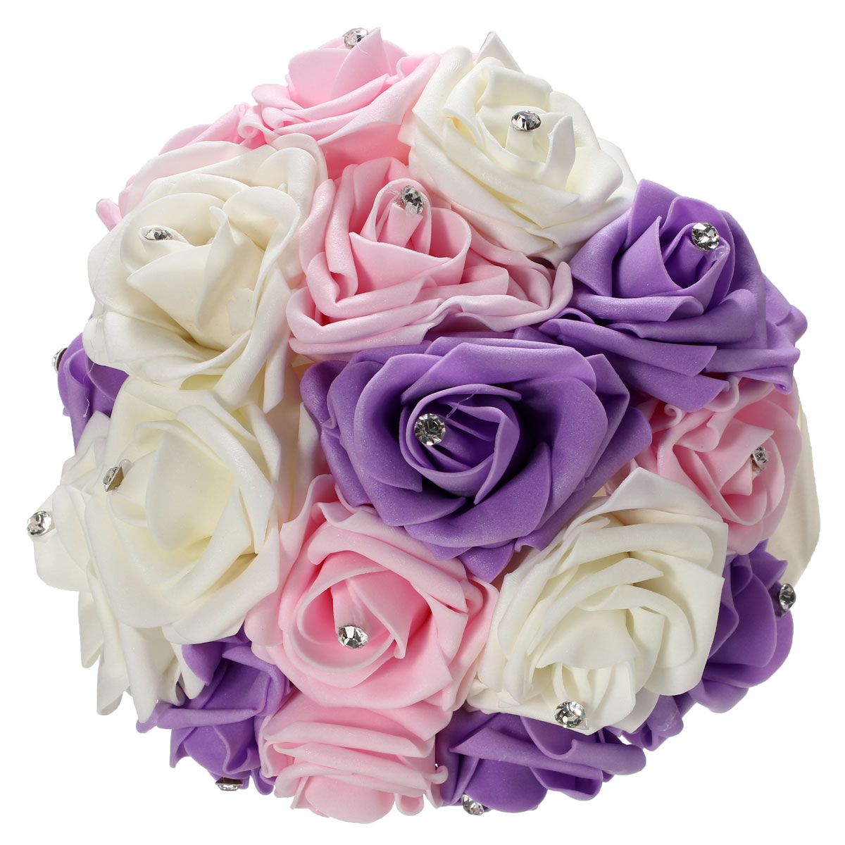 Crystal-Artificial-Foam-Rose-Flower-Bridesmaid-Bouquet-Bridal-Wedding-Decorations-1013494