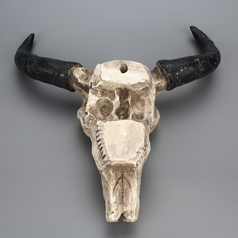 Halloween-Long-horn-Skull-Resin-Cow-Skull-Sculpture-Statue-Wall-Decorations-Horns-Wall-Mount--Home-B-1636955