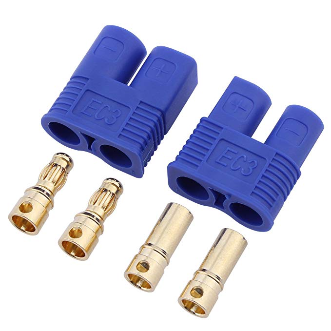 10-Sets-EC3-Connector-35mm-Gold-Bullet-Banana-Plug-Female-Male-RC-ESC-LIPO-Battery-Electric-Motor-Ai-1530483
