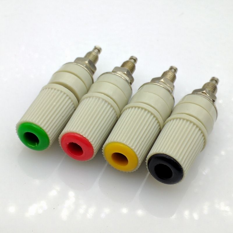 4Color-4mm-Banana-Socket-Pure-Copper-Large-Current-Binding-Post-M5-Studs-30VAC-60VDC-MAX-24A-Banana--1609016