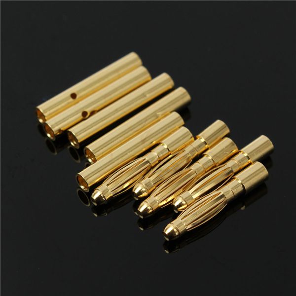 5-Pair-2mm-Gold-Bullet-Connectors-Banana-Plugs-For-RC-CarDrone-Lipo-Battery-1046104