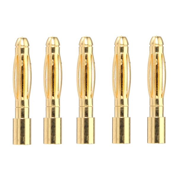 5-Pair-2mm-Gold-Bullet-Connectors-Banana-Plugs-For-RC-CarDrone-Lipo-Battery-1046104