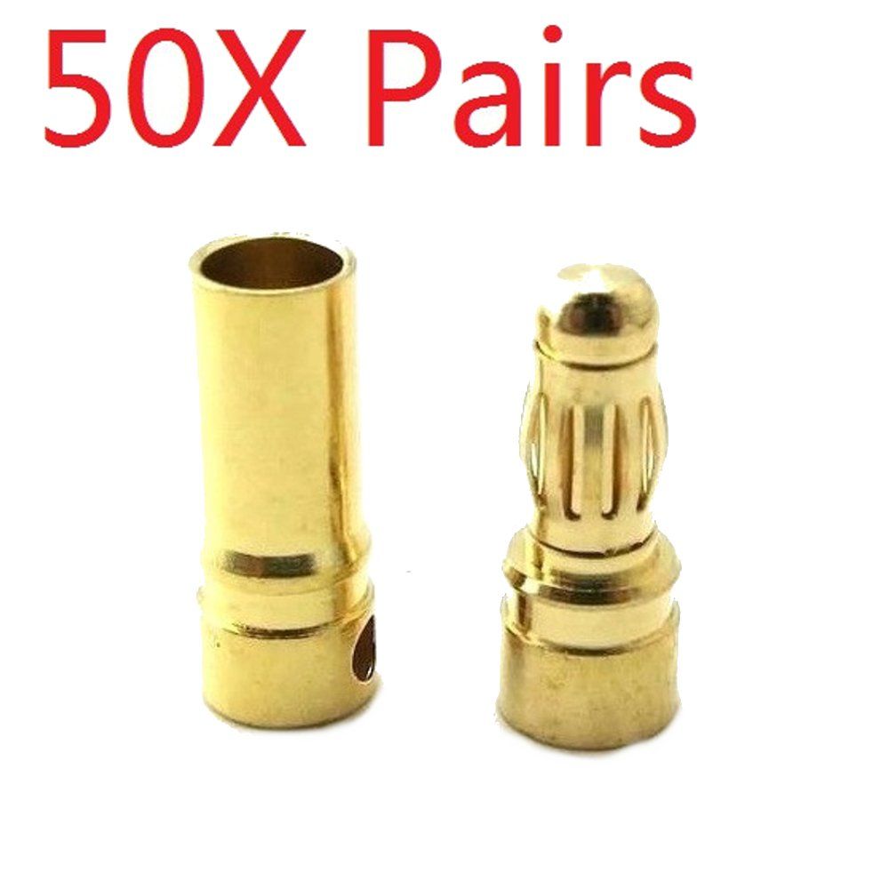 50-Pair-4mm-Gold-Bullet-Connector-Banana-Plug-For-ESC-Battery-Motor-1010236