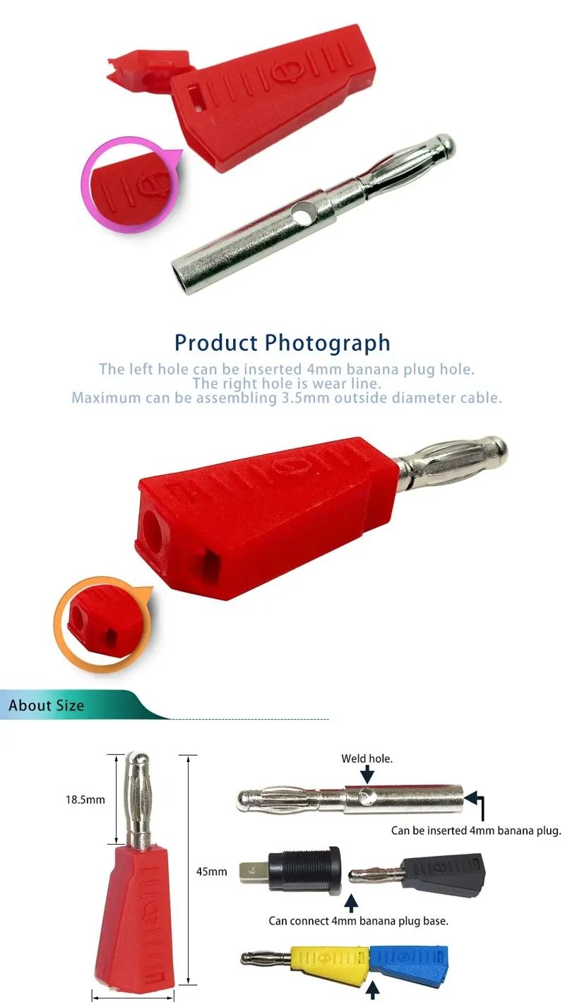 50Pcs-P3002-RedBlackGreenBlueYellow-10pcs-Each-Color-4mm-Stackable-Nickel-Plated-Speaker-Multimeter--1664603