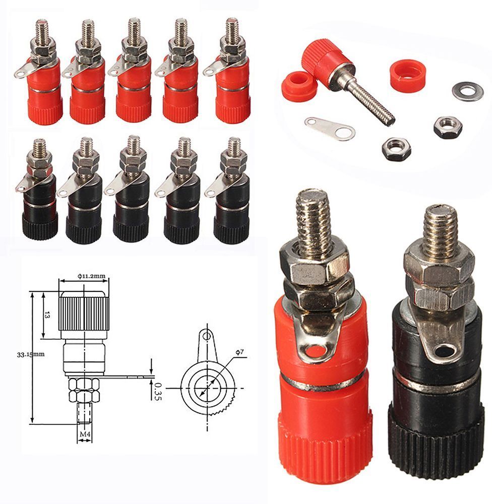 Excellway-10Pcs-4mm-Banana-Socket-Nickel-plated-Link-Post-Nut-Banana-Plug-Jack-Connector-Red-Black-1396051