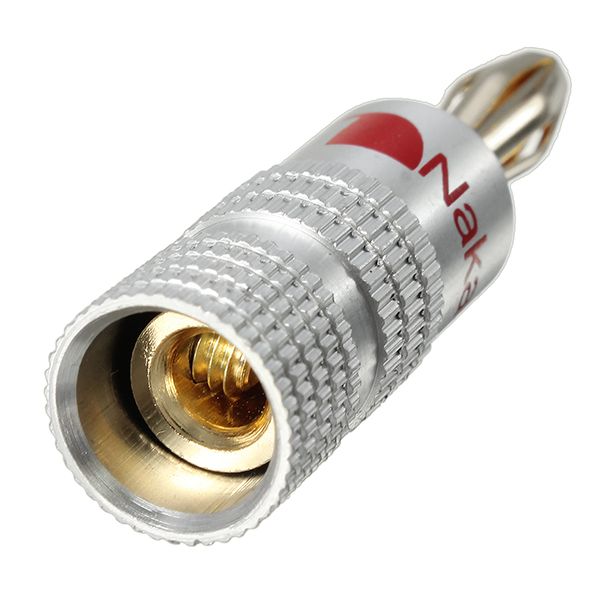 Nakamichi-4mm-Banana-Plug-For-Video-24K-Gold-Plated-Speaker-Copper-Adapter-Audio-Connector-FLM-1159745