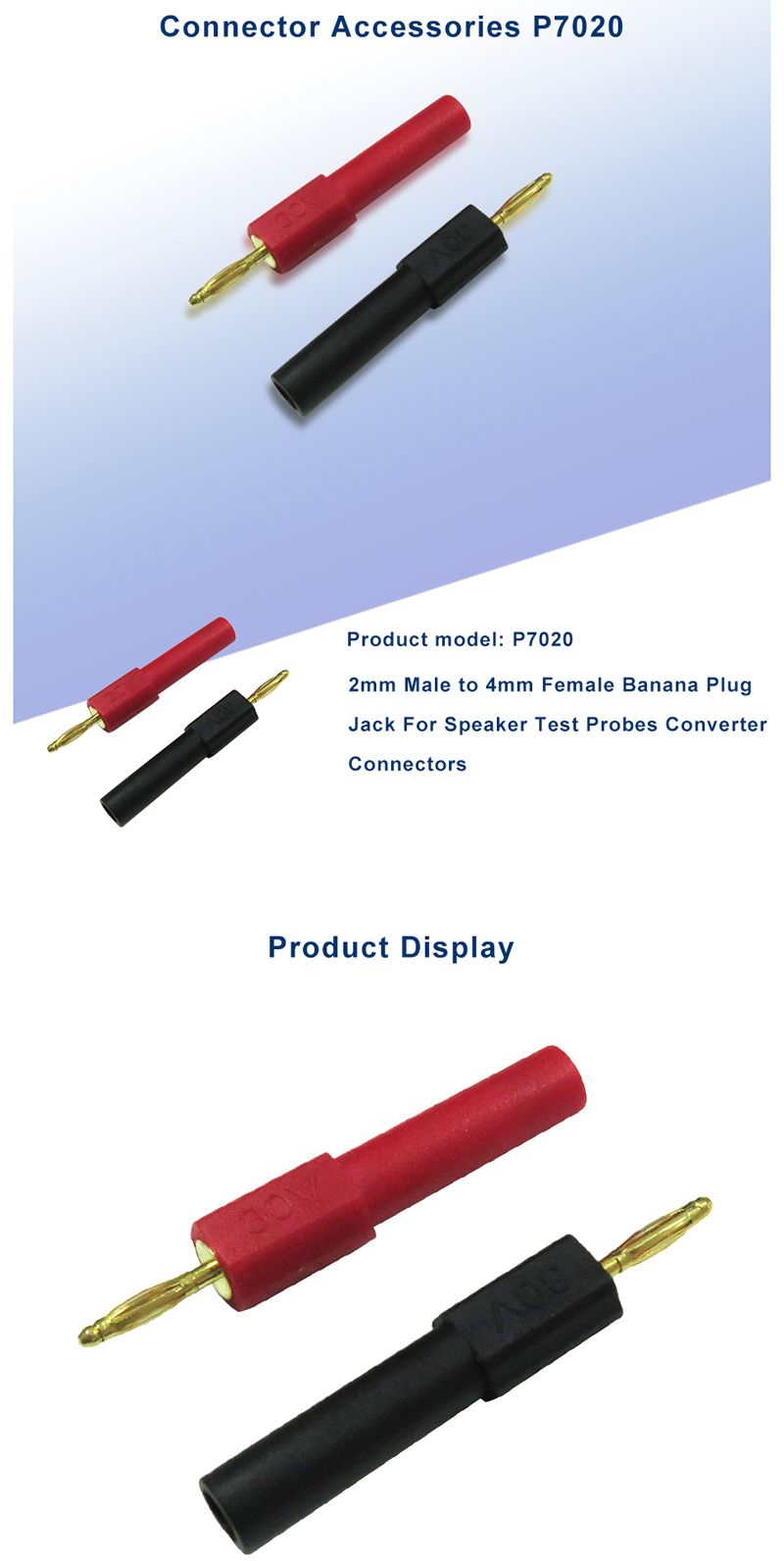 P7020-2Pcs-2mm-Male-to-4mm-Female-Banana-Plug-Jack-for-Speaker-Test-Probes-Converter-Connectors-1116284