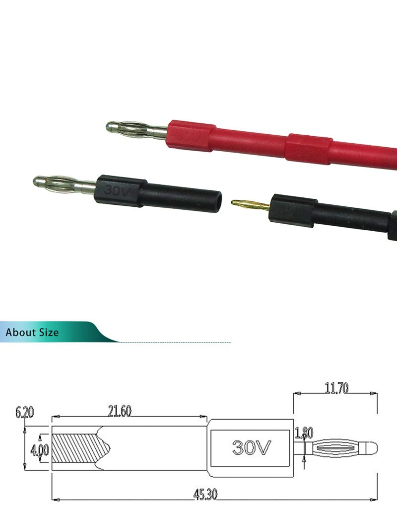 P7021-2Pcs-4mm-Male-to-2mm-Female-Banana-Plug-Jack-for-Speaker-Test-Probes-Converter-Connectors-1116283