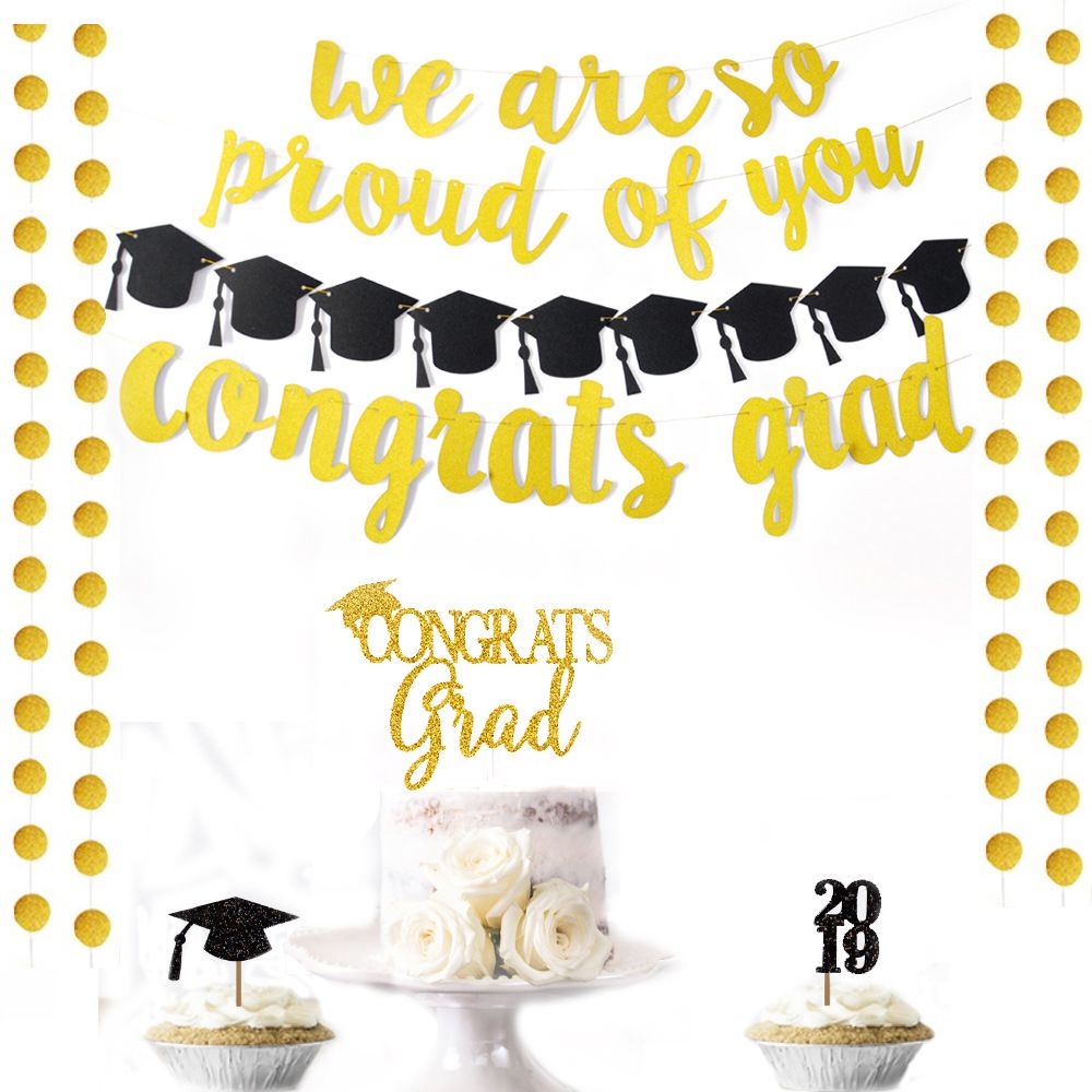 Graduation-Party-Banner-Golden-Shining-We-Are-So-Proud-Of-You-Paper-Hat--Hanging-Banner-Party-Decora-1821560