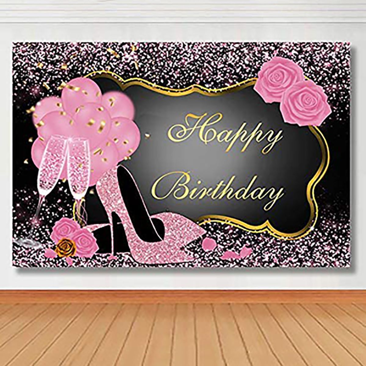 Sweet-Pink-Happy-Birthday-Photography-Backdrop-Rose-Shiny-Sequins-High-Heels-Party-Backdrop-1812538