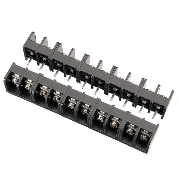 10pcs-2-4-Pin-825mm-Barrier-Screw-Terminal-Blocks-Connectors-Black-951436