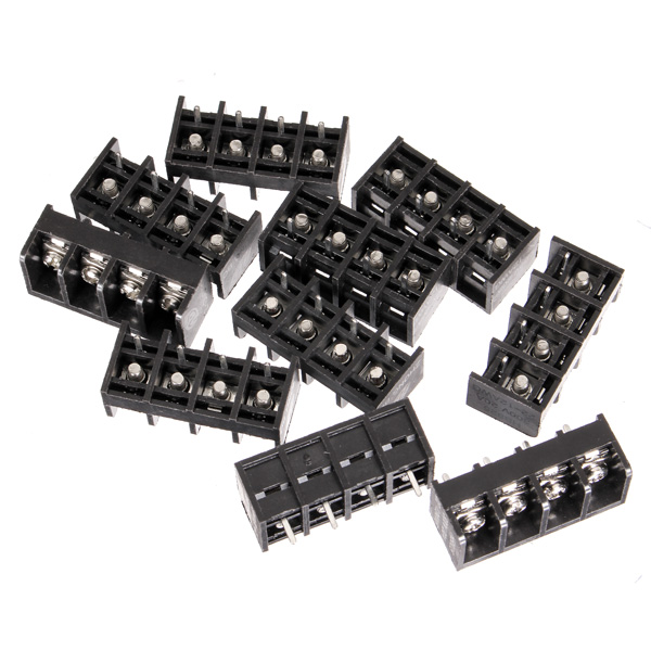 10pcs-2-4-Pin-825mm-Barrier-Screw-Terminal-Blocks-Connectors-Black-951436