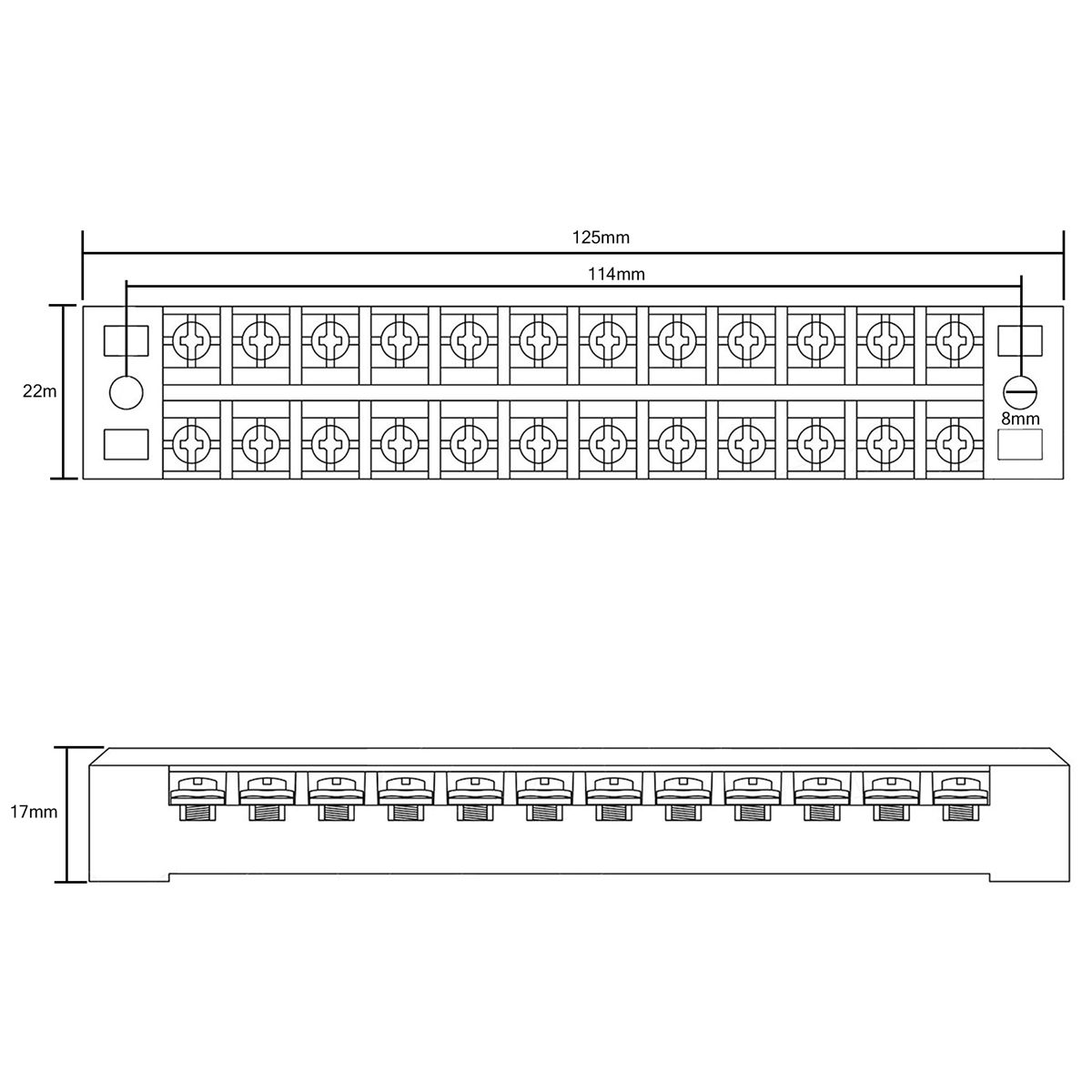 5612-Positions-Dual-Rows-600V-15A-Wire-Barrier-Block-Terminal-Strip-Power-Distribution-Terminal-1335256