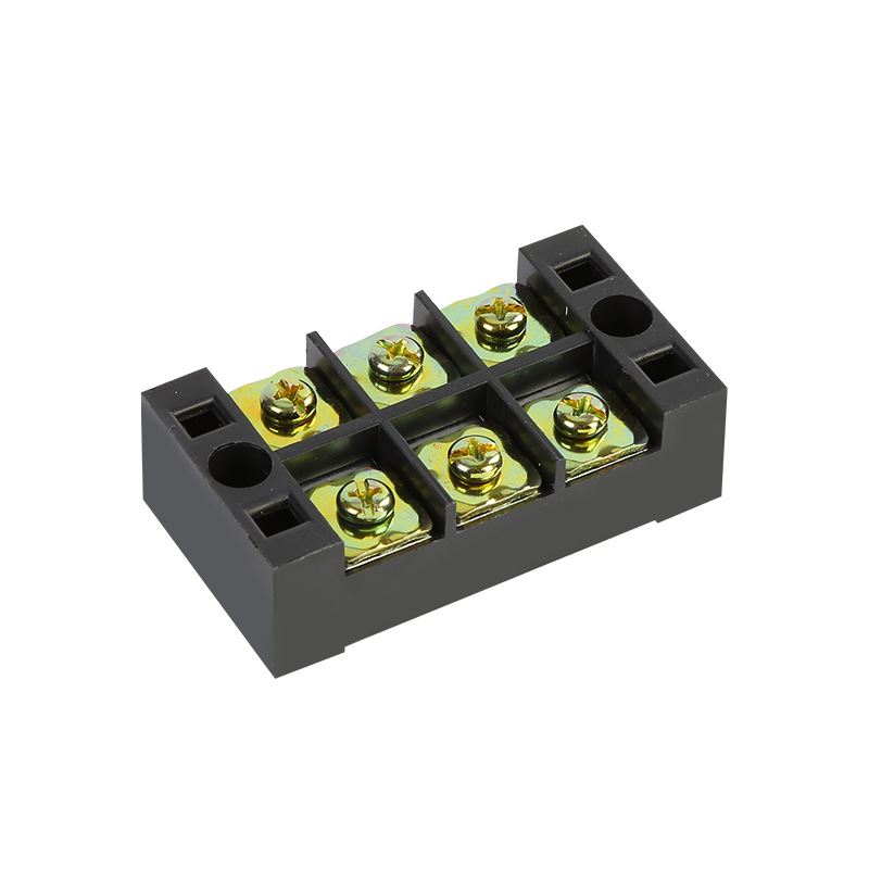 600V-45A-3-Position-Terminal-Block-Barrier-Strip-Dual-Row-Screw-Block-Covered-W-Removable-Clear-Plas-1428219