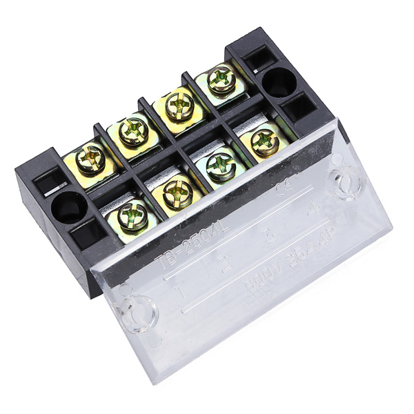 Dual-4-Position--25A-600V-Screw-Terminal-Strip-Covered-Barrier-Block-956787