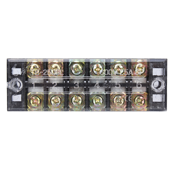 Dual-6-Position-25A-600V-Screw-Terminal-Strip-Covered-Barrier-Block-956786