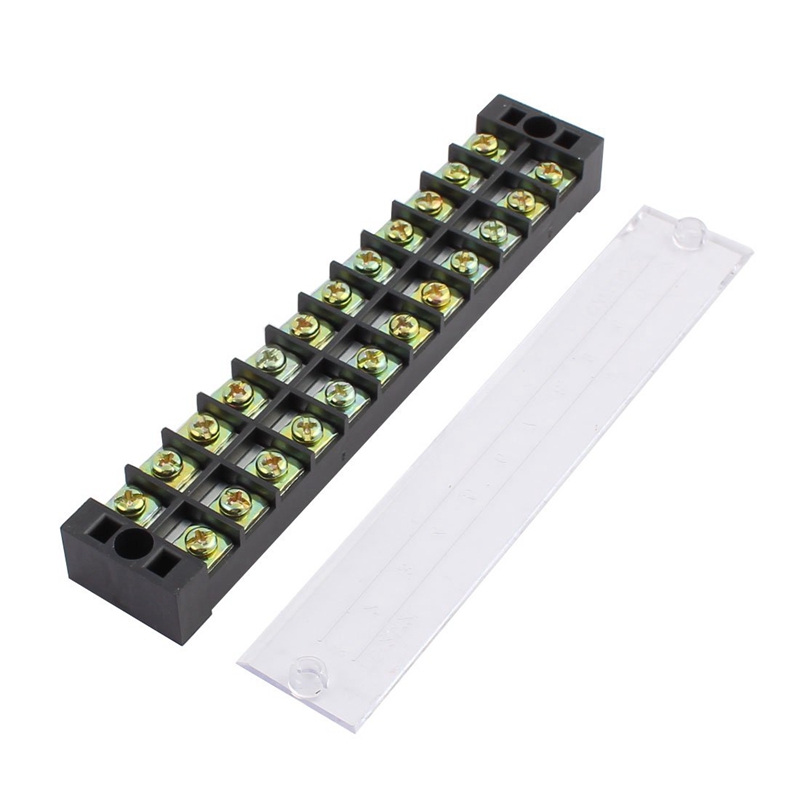 TB-2512-600V-25A-12-Position-Terminal-Block-Barrier-Strip-Dual-Row-Screw-Block-Covered-W-Removable-C-1447948