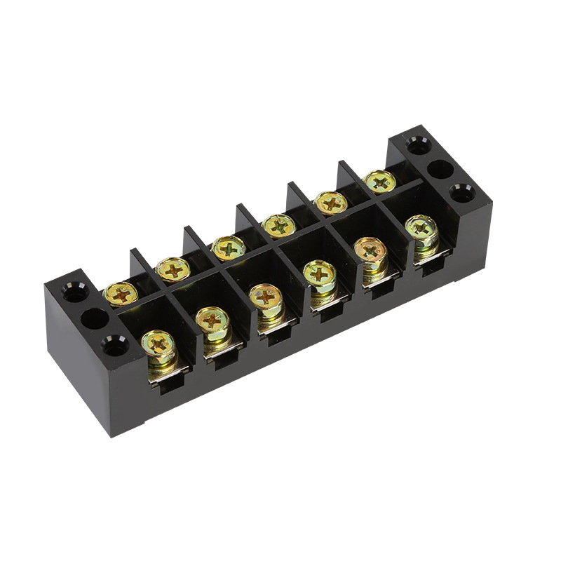 TBC6006-600V-60A-6-Position-Terminal-Block-Barrier-Strip-Dual-Row-Screw-Block-Covered-W-Removable-Cl-1431298