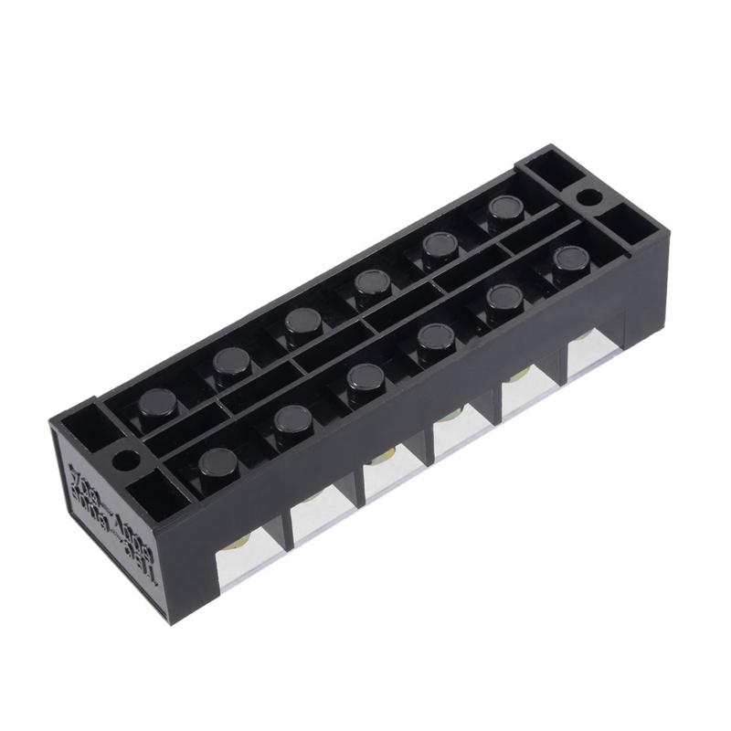 TBC6006-600V-60A-6-Position-Terminal-Block-Barrier-Strip-Dual-Row-Screw-Block-Covered-W-Removable-Cl-1431298