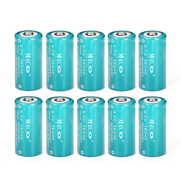 10PCS-MECO-37v-1200mAh-Reachargeable-CR123A16340-Li-ion-Battery-991160
