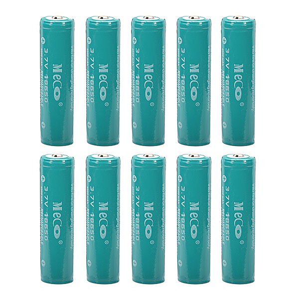 10PCS-MECO-37v-4000mAh-Protected-Rechargeable-18650-Li-ion-Battery-992724