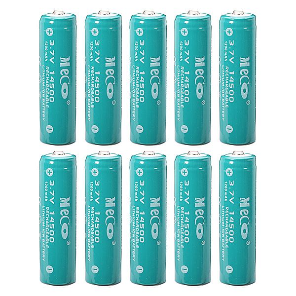 10pcs-MECO-37V-1200mAh-Rechargeable-14500-Li-ion-Battery-992721
