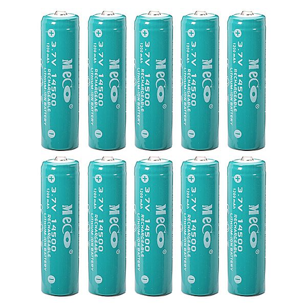 10pcs-MECO-37V-1200mAh-Rechargeable-14500-Li-ion-Battery-992721