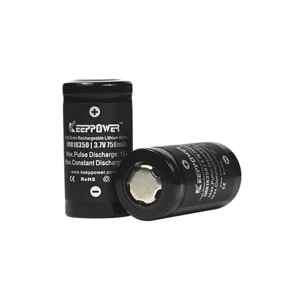 1PCS-Keeppower-IMR-18350-37V-750mAh-Rechargeable-Li-ion-Battery-981561