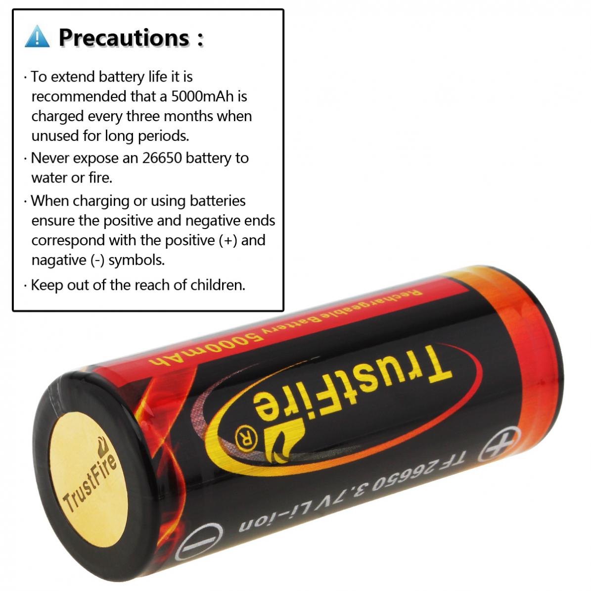 1Pc-TrustFire-37V-26650-High-Capacity-5000mAh-Li-ion-Rechargeable-Battery-With-Protected-PCB-for-LED-1454990