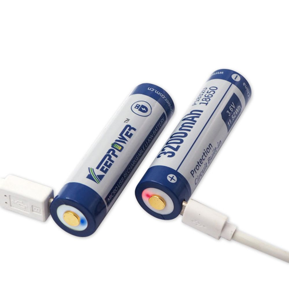 1pc-Keeppower-P1832U-Micro-USB-18650-36V-3200mAh-Rechargeable-Battery-for-Flashlight-1711966