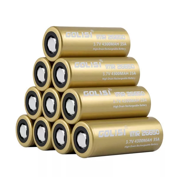 2PCS-GOLISI-S43-IMR26650-4300mah-35A-Protected-Rechargeable-Plate-Head-High-drain-26650-Battery-1450916