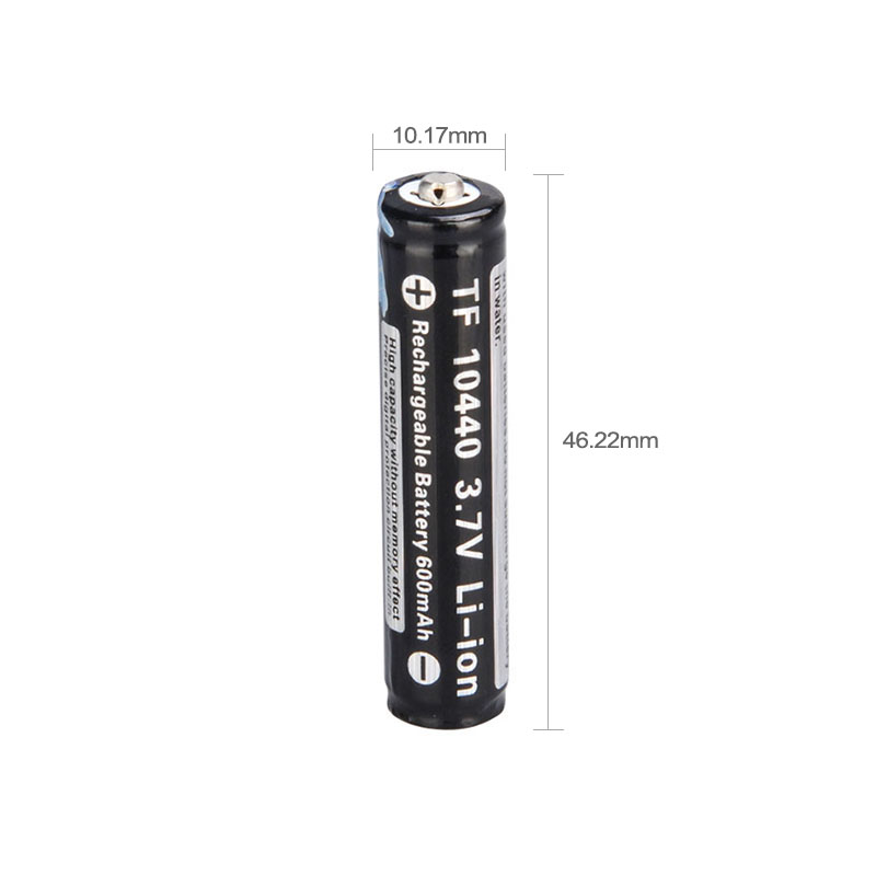 2PCS-TrustFire-37V-600mAh-10440-Li-ion-Rechargeable-Battery-Batteries-With-Protected-PCB-for-LED-Fla-1454987