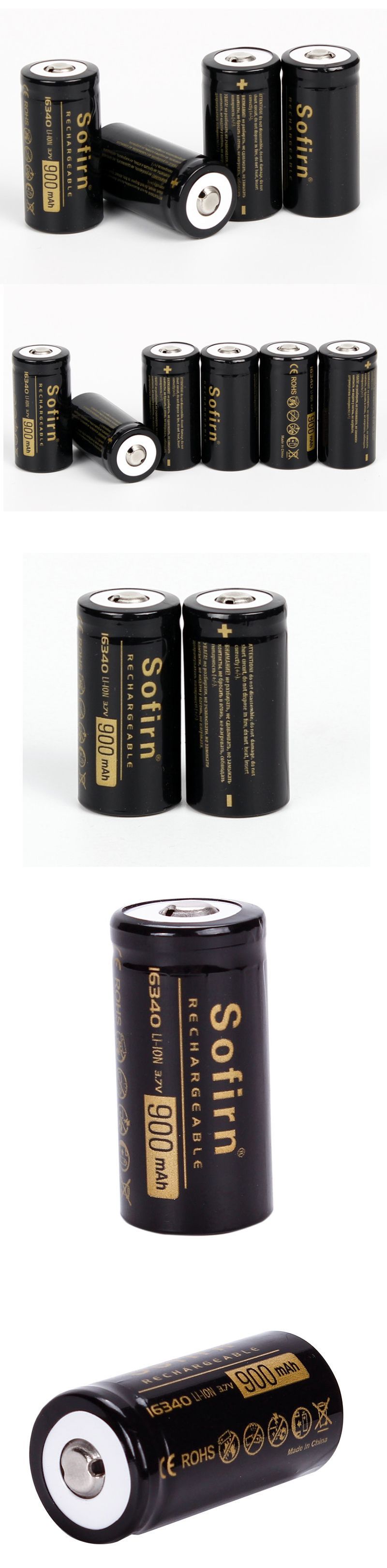 2Pcs-Sofirn-16340-Battery-37v-900mAh-Li-ion-Battery-Rechargeable-Battery-1451810