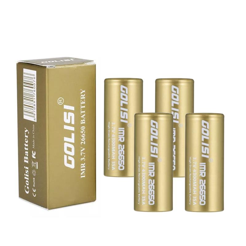 4PCS-GOLISI-S43-IMR26650-4300mah-35A-Protected-Rechargeable-Plate-Head-High-drain-26650-Battery-1450824