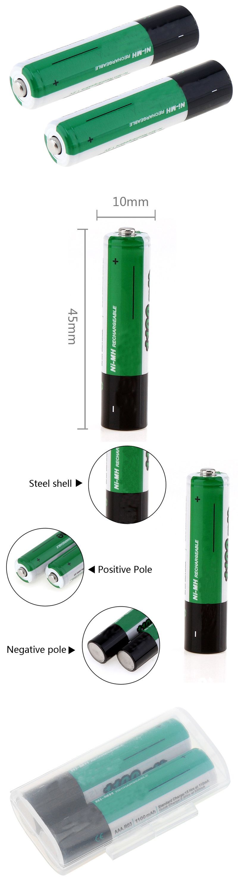 4Pcs-Soshine-12v-1100mah-AAA-Ni-MH-Battery-Protected-Rechargeable-Battery--Battery-Box-1411948