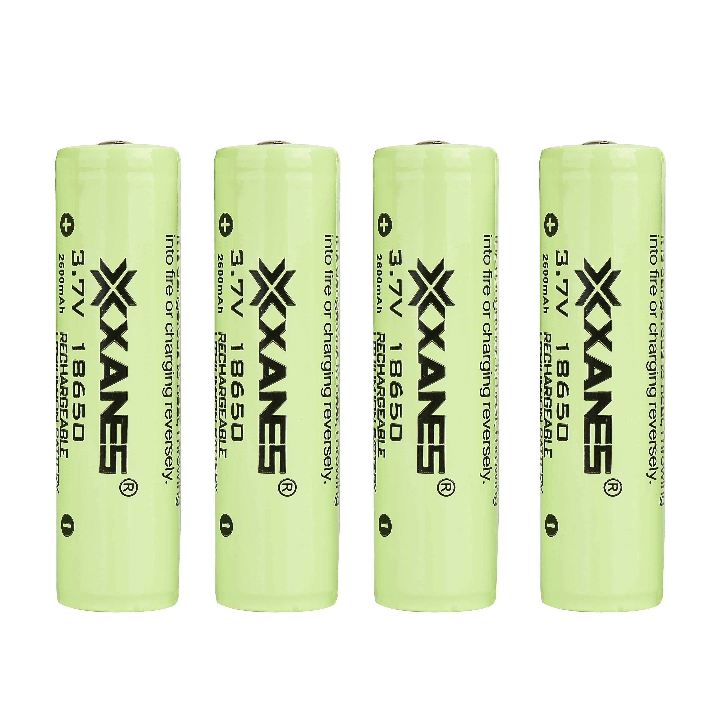 4pcs-XANES-37V-2600mAh-Protected-Rechargeable-18650-Li-ion-Battery-1282696
