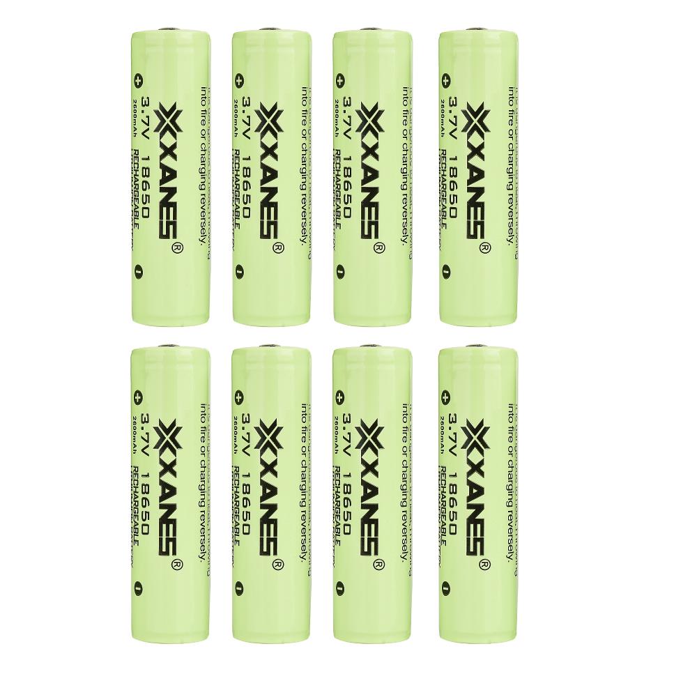 8pcs-XANES-37V-2600mAh-Protected-Rechargeable-18650-Li-ion-Battery-1449647