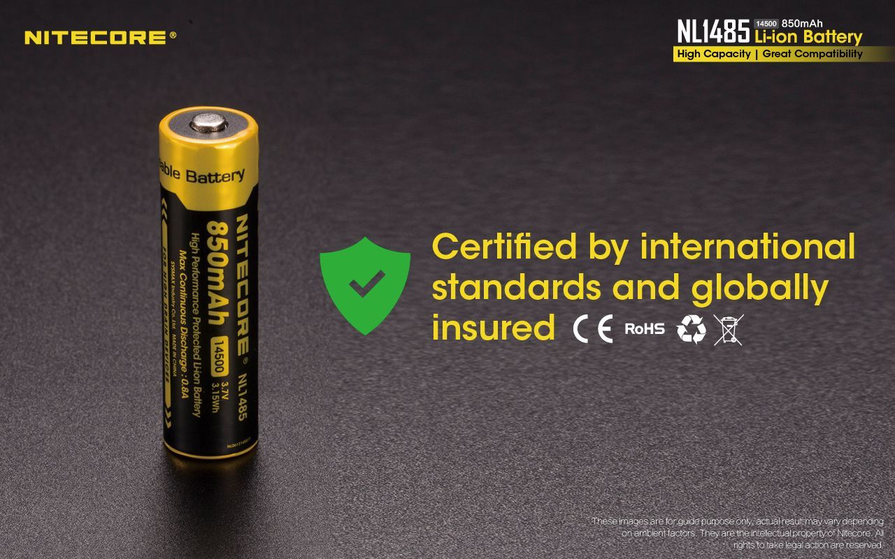 Nitecore-NL1485-850mAh-14500-High-Performance-Li-ion-Rechargeable-Battery-for-Flashlight-Power-Tools-1285021