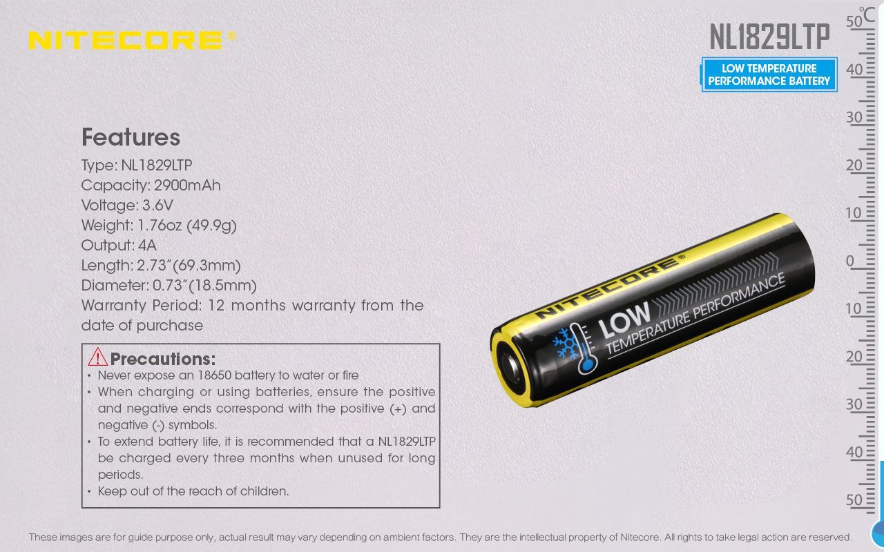 Nitecore-NL1829LTP-2900mAh-18650-Low-Temperature-High-Performance-Rechargeable-Power-Li-ion-Battery-1259222