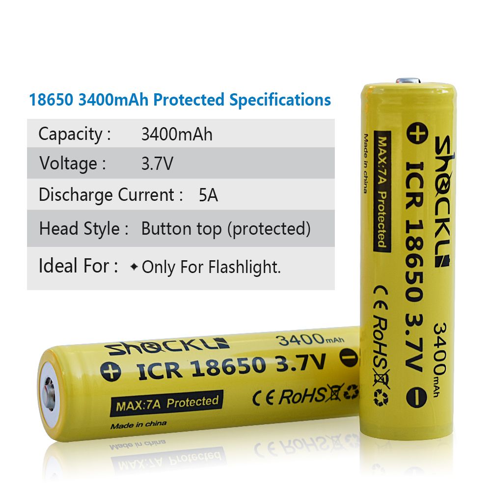 ShockLi-18650-3400mAh-Protected-Button-Top-37V-Rechargeable-Battery-for-Flashlight-E-cigs--2pcsBatte-1613234