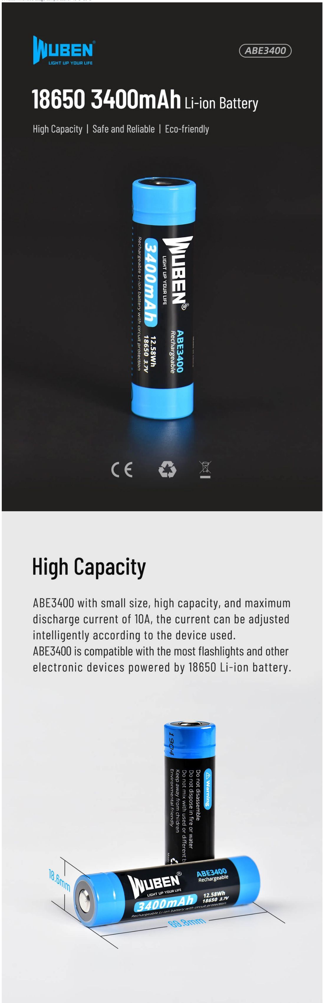 WUBEN-ABE3400-18650-34000mAh-Rechargeable-Protected-Lithium-Battery-High-Capacity-Li-battery-For-Fla-1730171