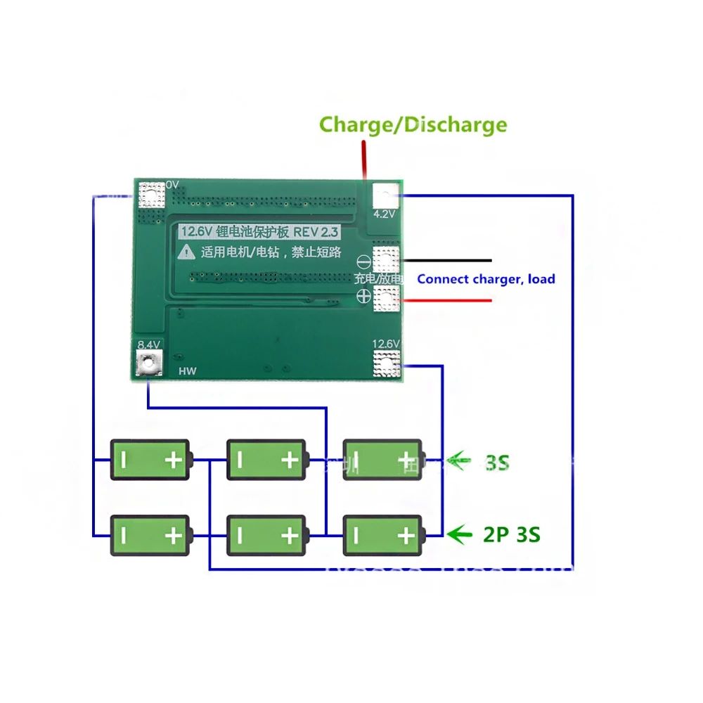 3Pcs-3S-111V-126V-40A-18650-Li-ion-Lithium-Battery-BMS-Protection-Board-1731815