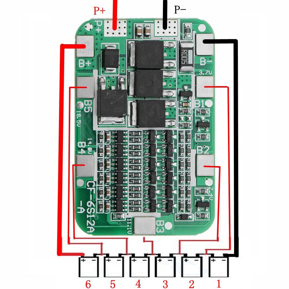 5pcs-DC-24V-15A-6S-PCB-BMS-Protection-Board-For-Solar-18650-Li-ion-Lithium-Battery-Module-With-Cell-1343732